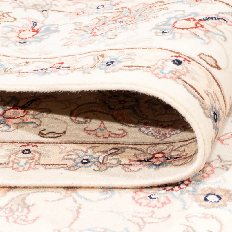 Täbriz - 50 Raj Teppich 150x201cm - Perserteppich - creme