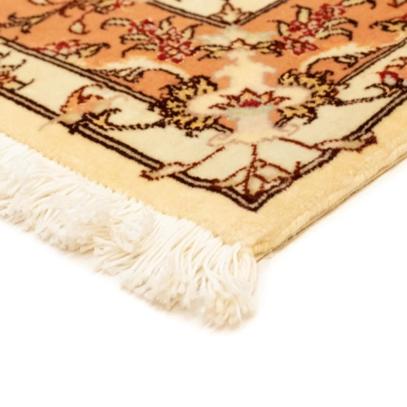 Täbriz - 50 Raj Teppich 104x147cm - Perserteppich - beige