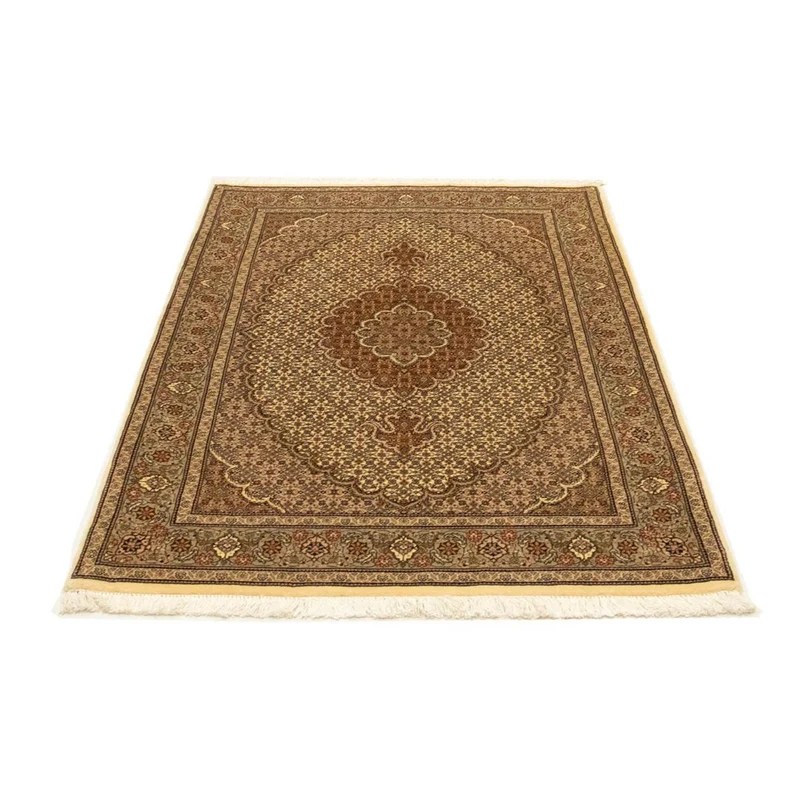 Täbriz - 50 Raj Teppich 102x150cm - Perserteppich - beige