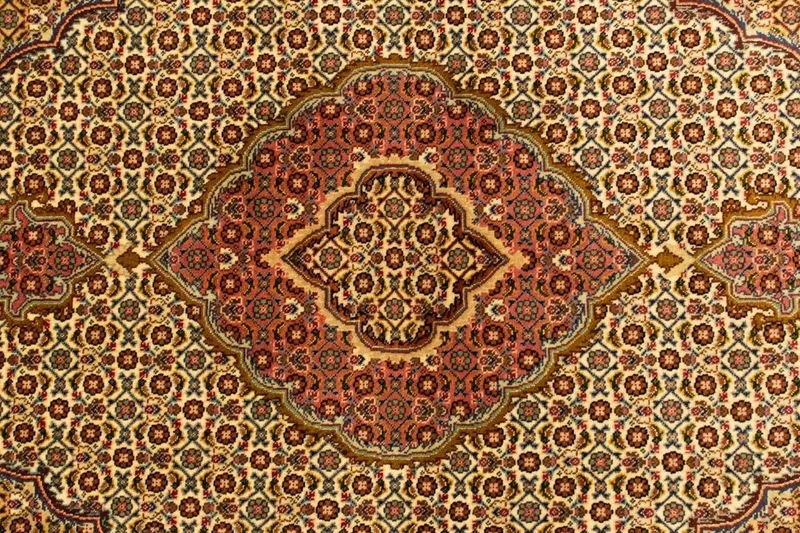 Täbriz - 50 Raj Teppich 102x150cm - Perserteppich - beige