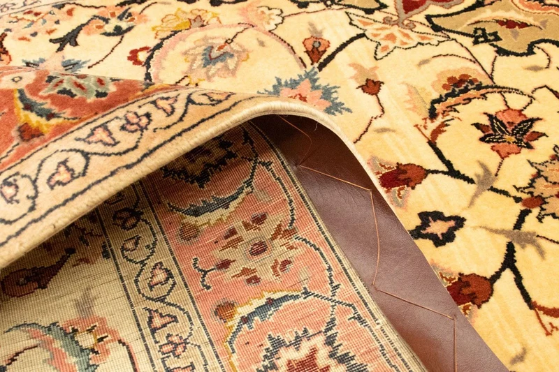 Täbriz - 50 Raj Teppich 100x153cm - Perserteppich - beige