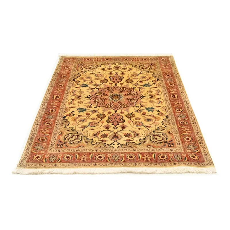 Täbriz - 50 Raj Teppich 100x153cm - Perserteppich - beige