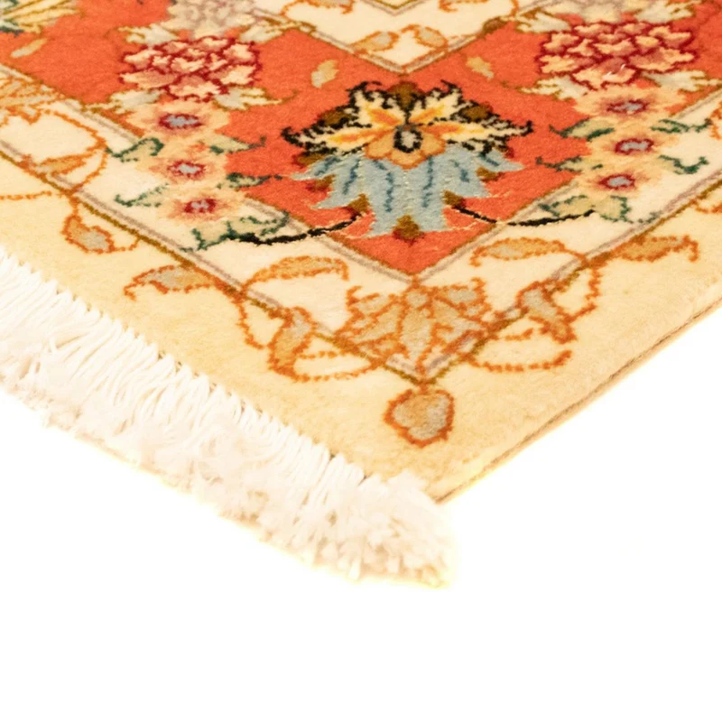 Täbriz - 50 Raj Teppich 100x152cm - Perserteppich - beige