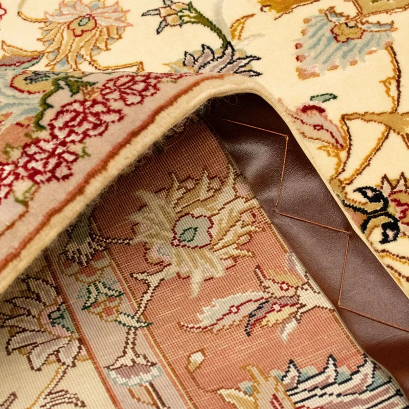 Täbriz - 50 Raj Teppich 101x150cm - Perserteppich - beige