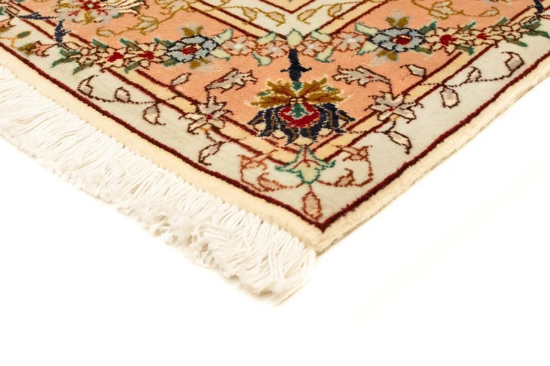 Täbriz - 50 Raj Teppich 100x152cm - Perserteppich - beige