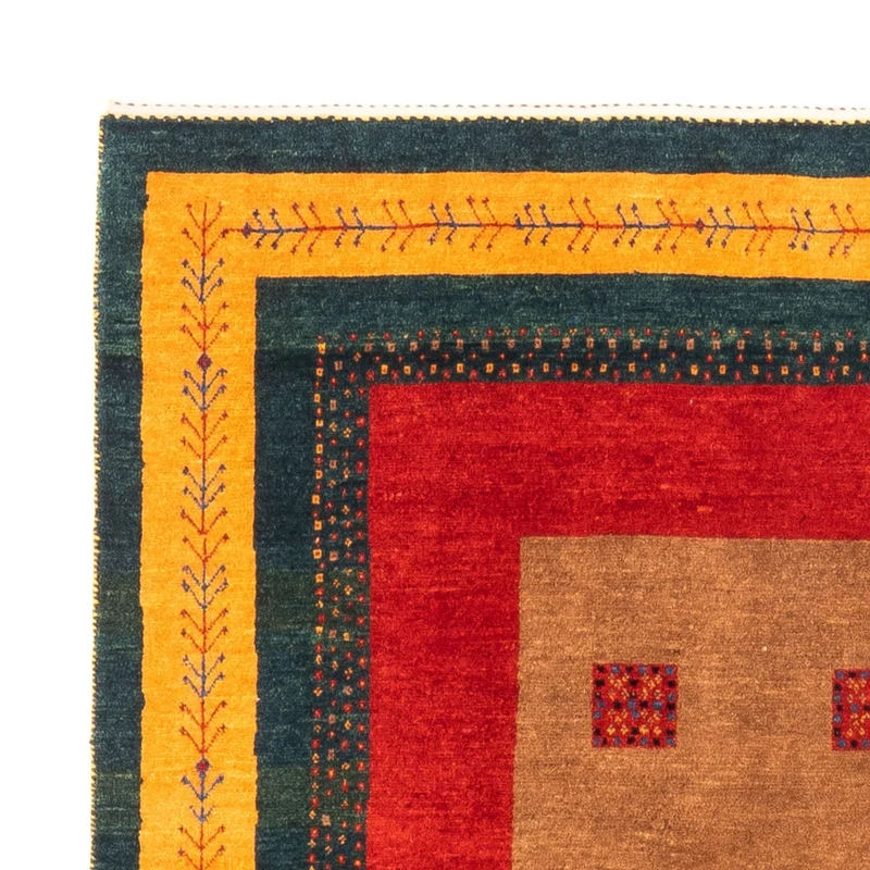 Gabbeh Persisch Teppich 155x197cm - Perserteppich Wollteppich