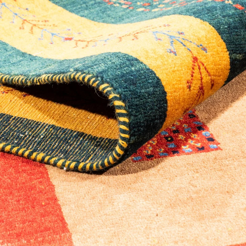 Gabbeh Persisch Teppich 155x197cm - Perserteppich Wollteppich