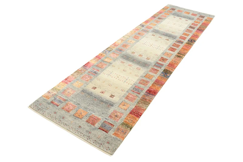 Läufer Gabbeh - Loribaft Indus - 82 x 295 cm - mehrfarbig