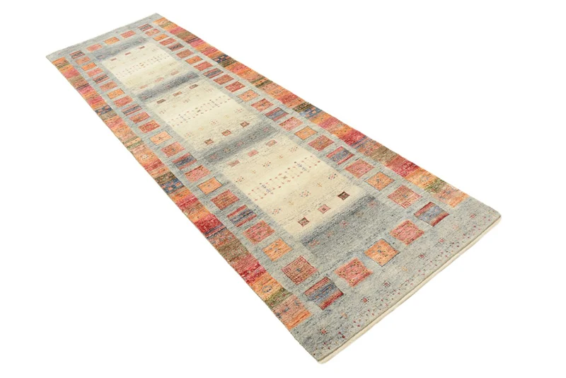 Läufer Gabbeh - Loribaft Indus - 82 x 295 cm - mehrfarbig