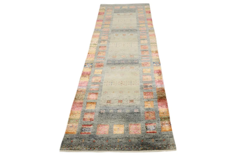 Läufer Gabbeh - Loribaft Indus - 82 x 295 cm - mehrfarbig