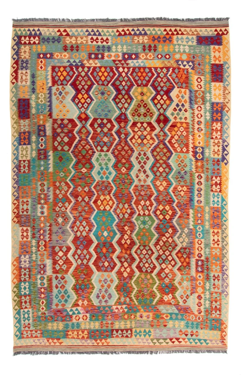 Kelim Maimene Teppich 247x359cm - mehrfarbig
