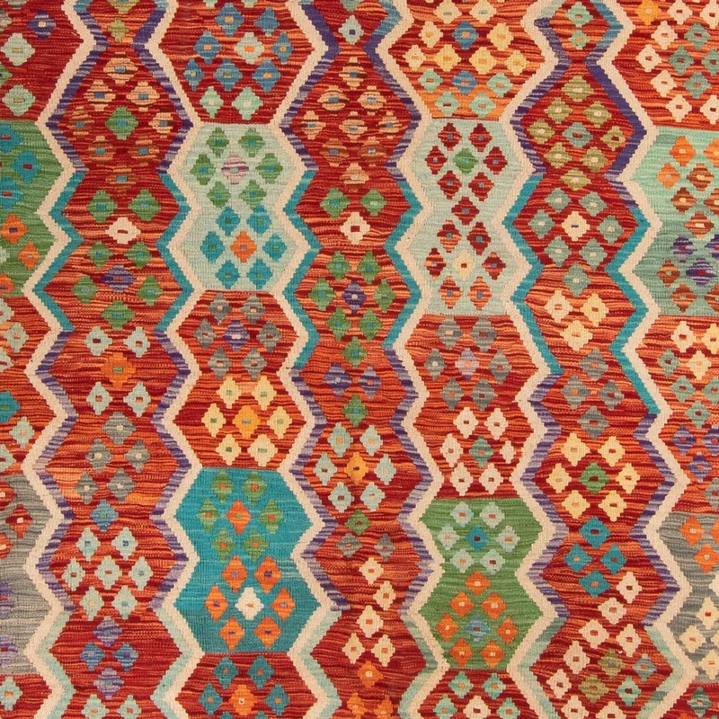 Kelim Maimene Teppich 247x359cm - mehrfarbig