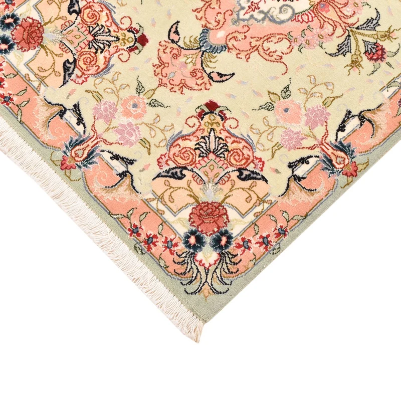Täbriz - 50 Raj Teppich 60x90cm - Perserteppich - mehrfarbig