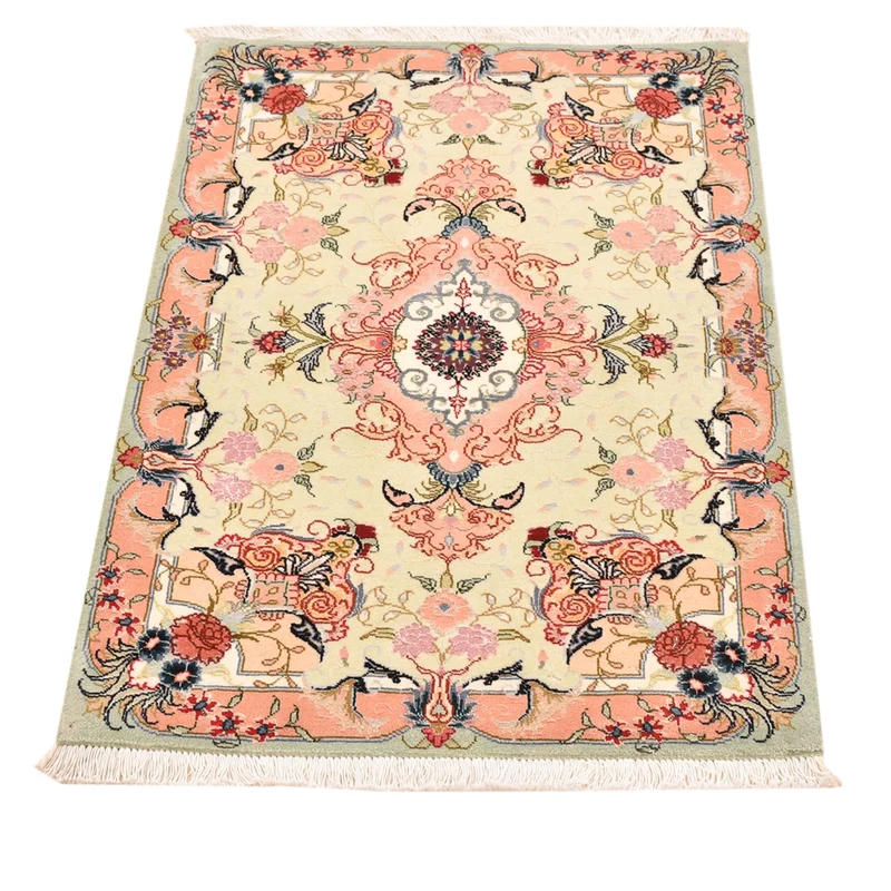 Täbriz - 50 Raj Teppich 60x90cm - Perserteppich - mehrfarbig