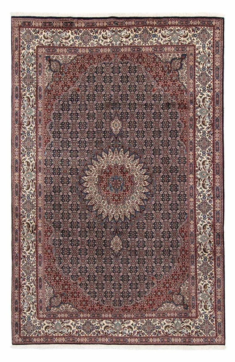 Moud Teppich 198x298cm - Perserteppich - dunkelblau
