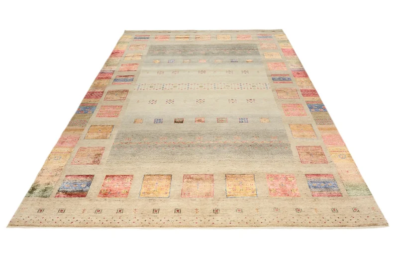 Gabbeh Teppich - Loribaft Indus - 206 x 302 cm - mehrfarbig