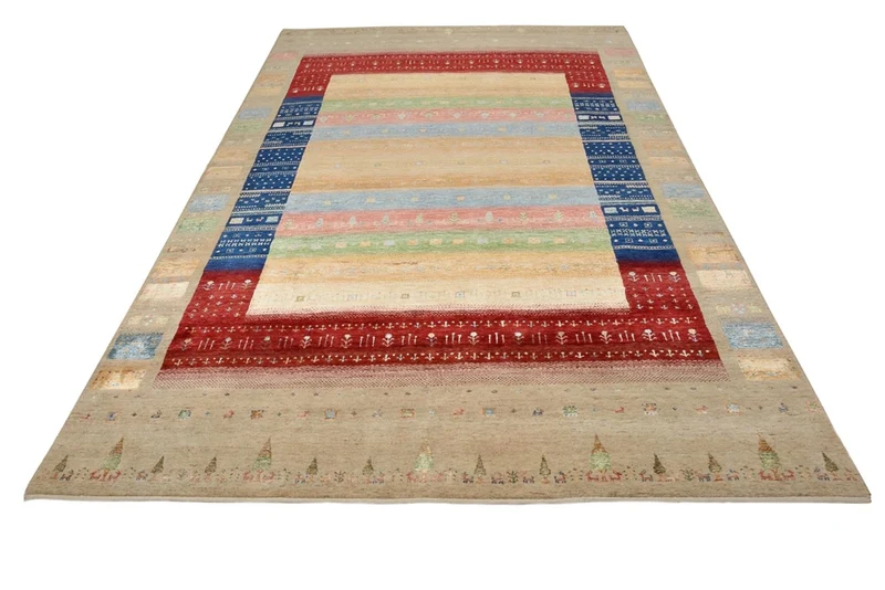 Gabbeh Teppich - Loribaft Indus - 205 x 302 cm - mehrfarbig