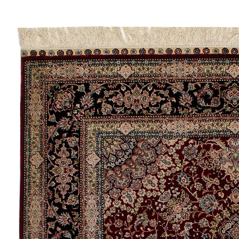 China Seide Teppich 122x183cm - Orientteppich - dunkelrot