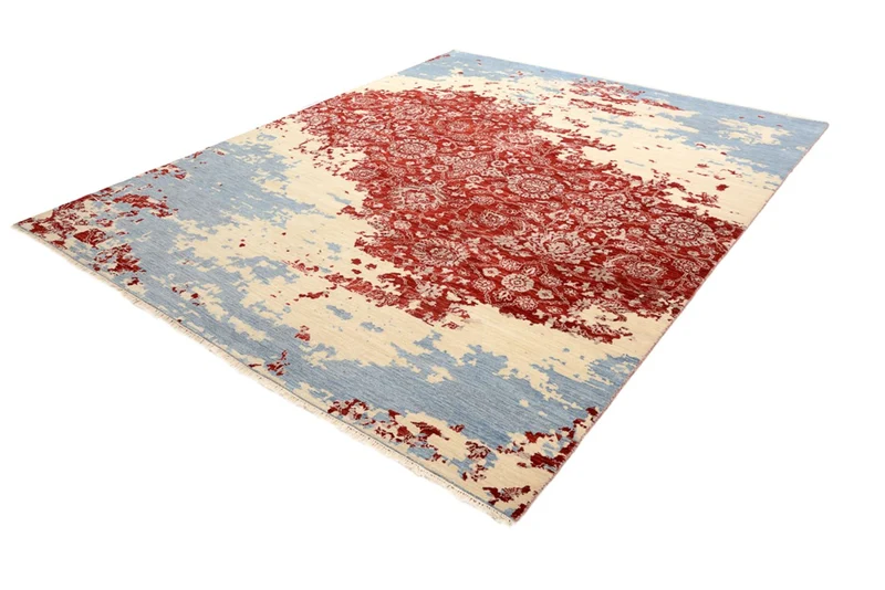 Designer Teppich 246x303cm - mehrfarbig