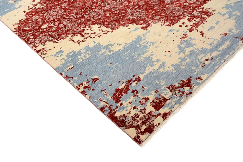 Designer Teppich 246x303cm - mehrfarbig