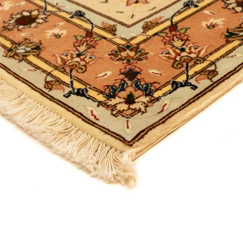 Täbriz - 50 Raj Teppich 100x150cm - Perserteppich - beige