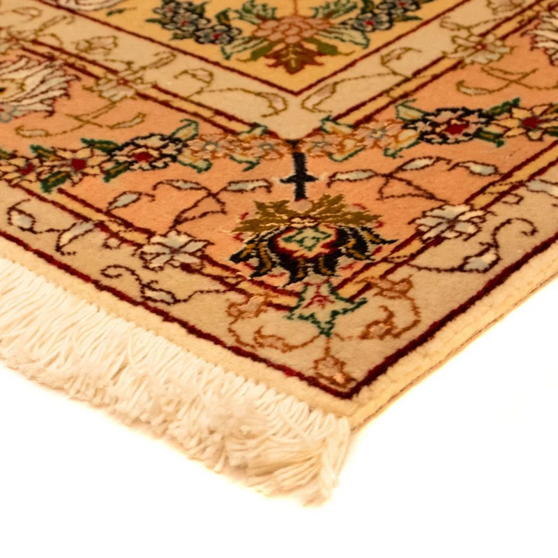 Täbriz - 50 Raj Teppich 100x150cm - Perserteppich - beige