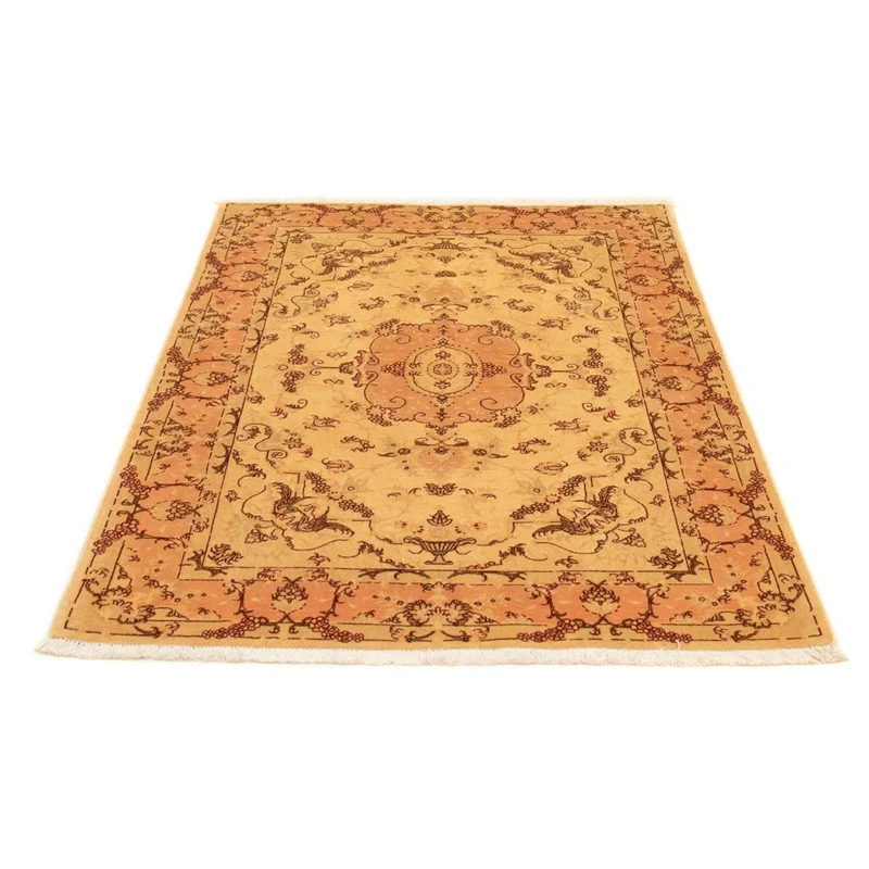 Täbriz - 50 Raj Teppich 100x150cm - Perserteppich - beige