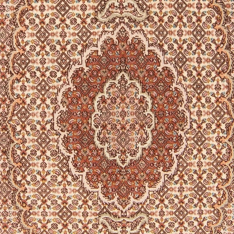 Täbriz - 50 Raj Teppich 75x130cm - Perserteppich - beige