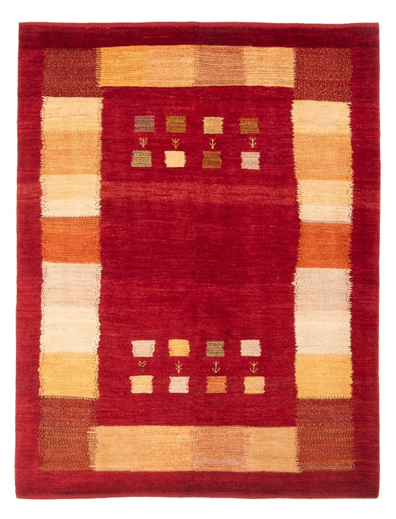 Gabbeh Persisch Teppich 158x200cm - Perserteppich Wollteppich - mehrfarbig