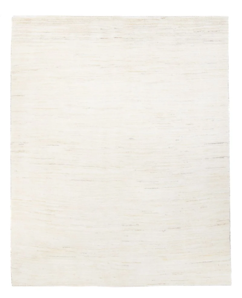 Gabbeh Persisch Teppich 155x195cm - Perserteppich Wollteppich - weiß