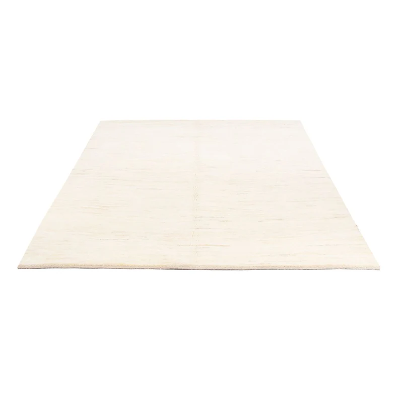 Gabbeh Persisch Teppich 155x195cm - Perserteppich Wollteppich - weiß