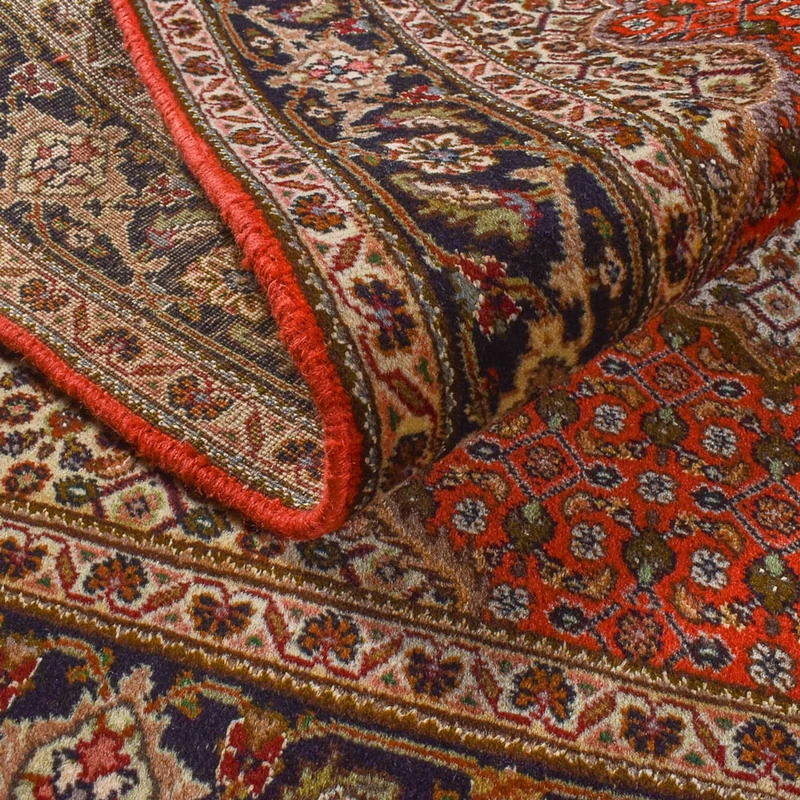 Täbriz - 40 Raj Teppich 154x200cm - Perserteppich - rot