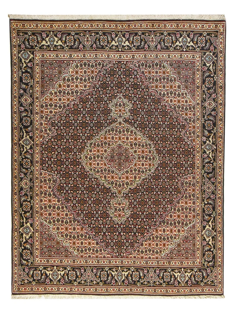 Täbriz - 40 Raj Teppich 152x202cm - Perserteppich - rost