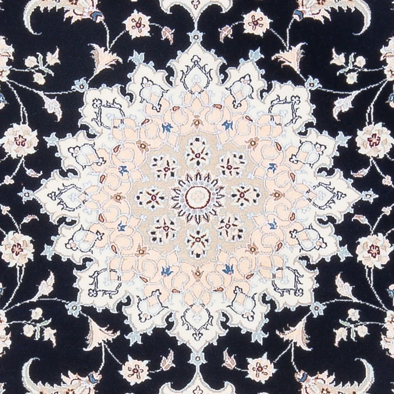 Nain - 6La Teppich 110x160cm - Perserteppich - dunkelblau