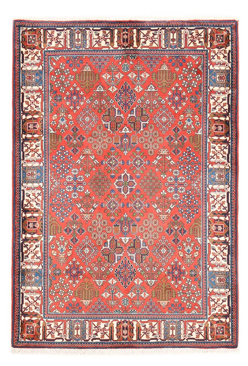 Meymeh Teppich 140x200cm - Perserteppich - rot