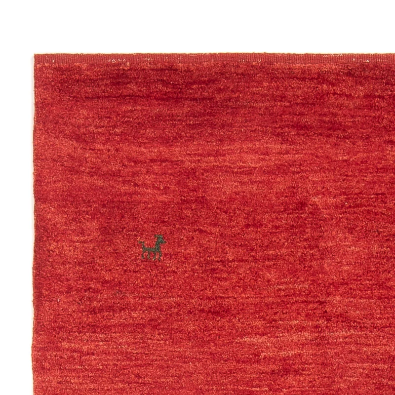 Gabbeh Persisch Teppich 122x186cm - Perserteppich Wollteppich - rot