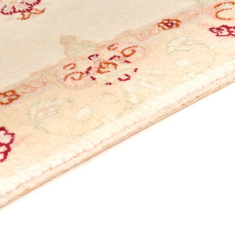 Täbriz - 50 Raj Teppich 60x90cm - Perserteppich - hellbeige