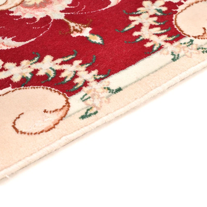 Täbriz - 50 Raj Teppich 60x90cm - Perserteppich - rot