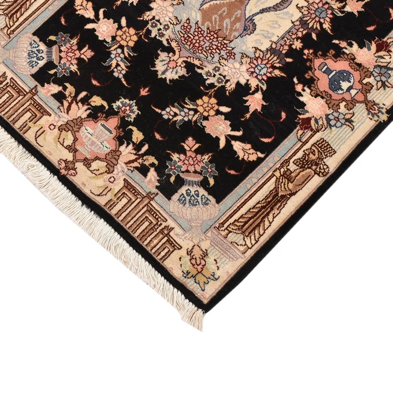 Täbriz - 50 Raj Teppich 60x90cm - Perserteppich - mehrfarbig