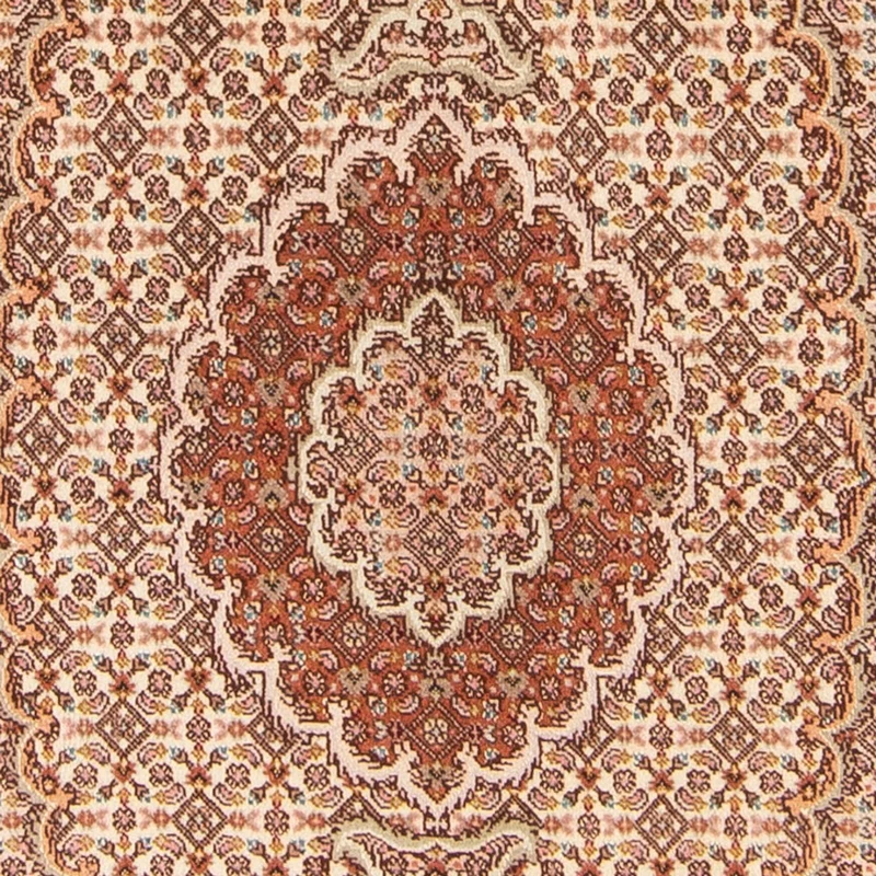Täbriz - 50 Raj Teppich 75x130cm - Perserteppich - beige
