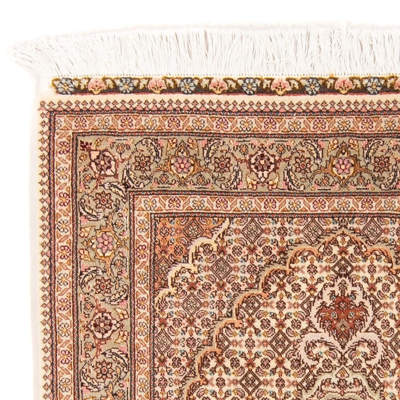Täbriz - 50 Raj Teppich 75x130cm - Perserteppich - beige