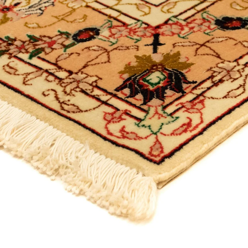 Täbriz - 50 Raj Teppich 101x148cm - Perserteppich - beige