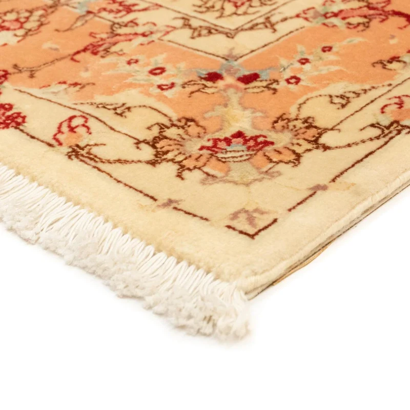 Täbriz - 50 Raj Teppich 100x148cm - Perserteppich - beige