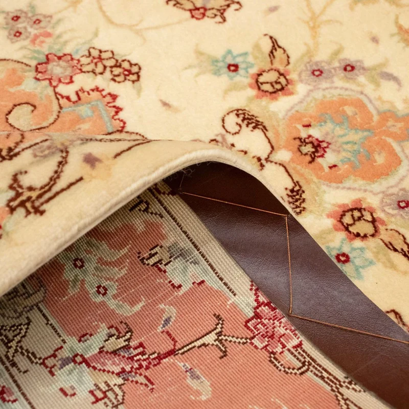 Täbriz - 50 Raj Teppich 100x148cm - Perserteppich - beige