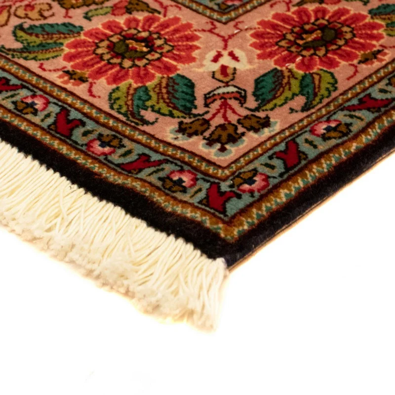 Täbriz - 50 Raj Teppich 100x148cm - Perserteppich - dunkelblau