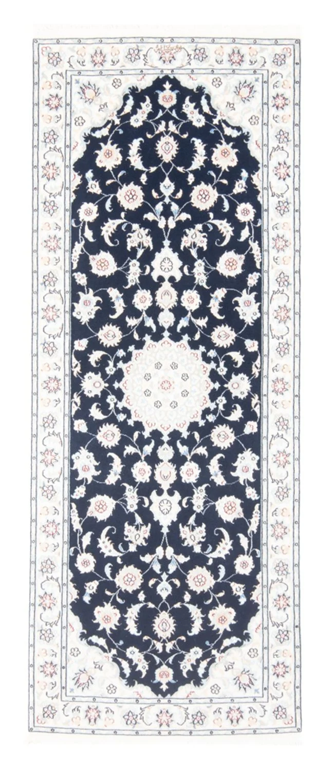 Nain - 9La Teppich 80x200cm - Perserteppich - dunkelblau