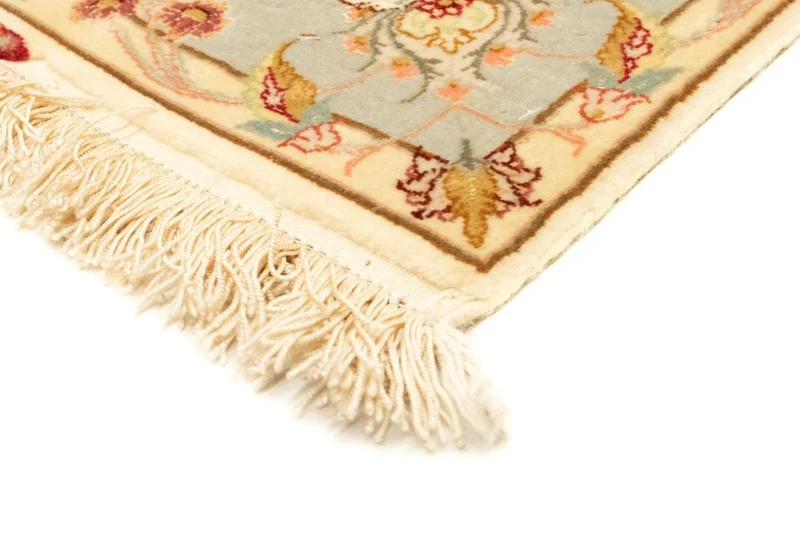 Täbriz - 50 Raj Teppich 100x154cm - Perserteppich - beige