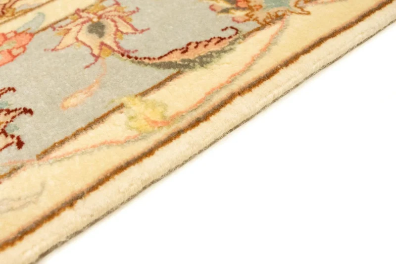 Täbriz - 50 Raj Teppich 100x154cm - Perserteppich - beige
