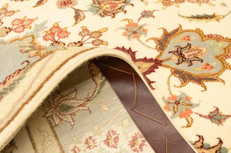 Täbriz - 50 Raj Teppich 100x154cm - Perserteppich - beige