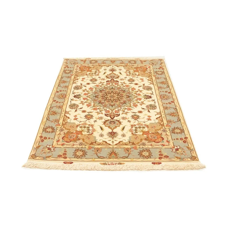 Täbriz - 50 Raj Teppich 100x154cm - Perserteppich - beige